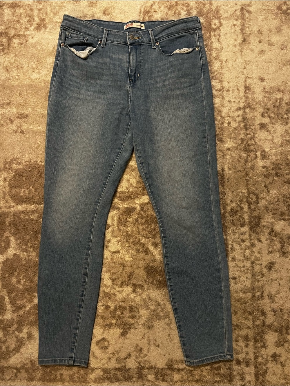 Signature by Levi Strauss Mid-Rise Skinny Jeans Size 12M